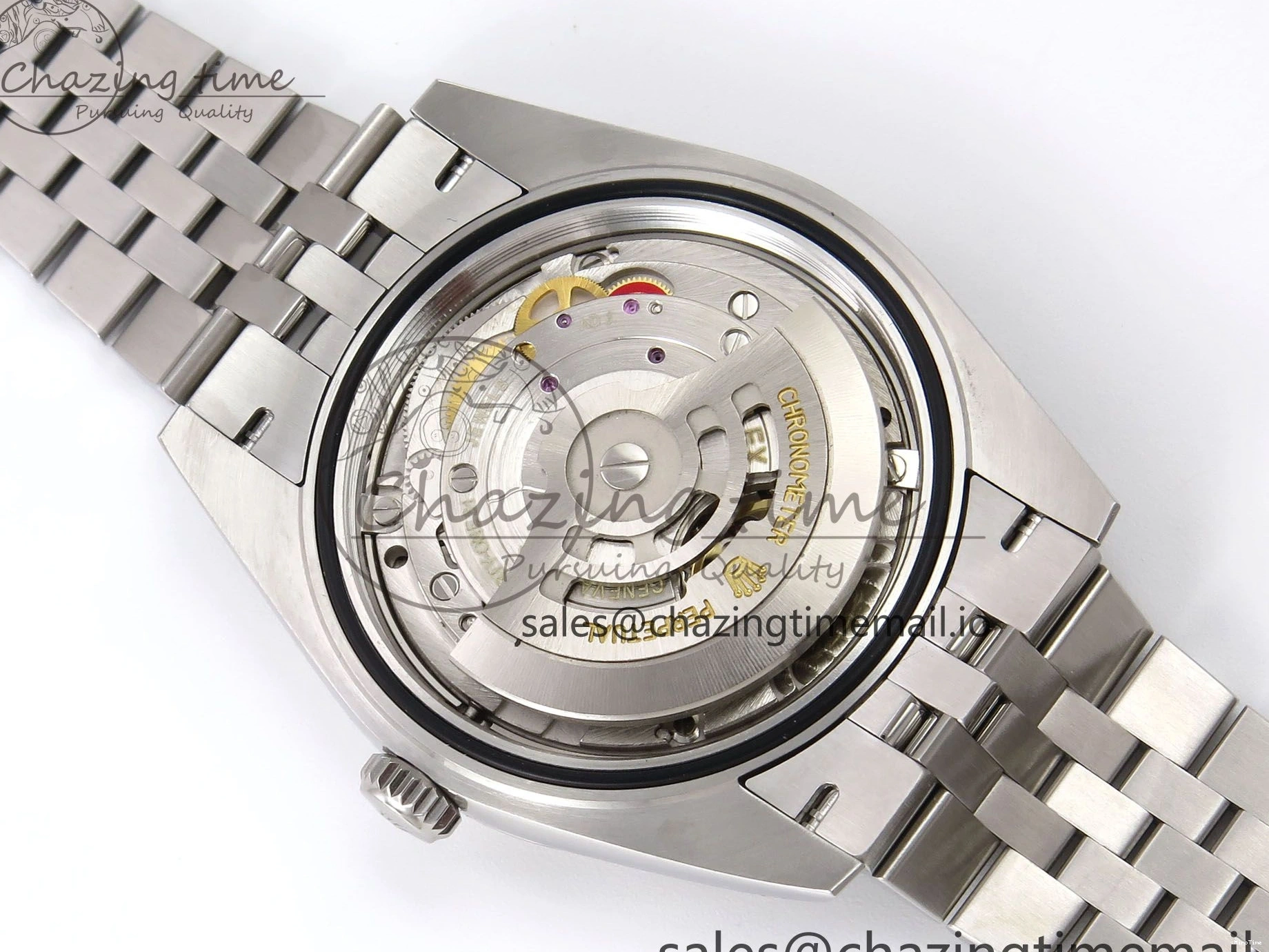 MiroTime 0406 HighPerformance DateJust 41 126334 EWEF Best Edition Black Stick Dial on Jubilee Bracelet A 1046